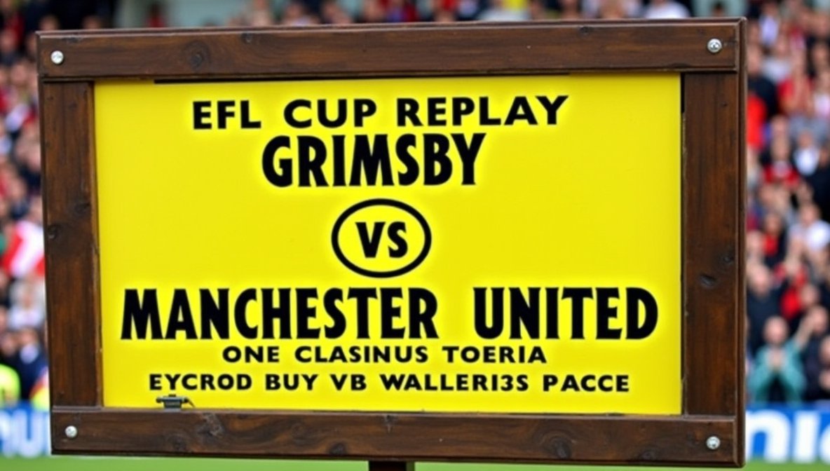 grimsby manchester united efl cup replay