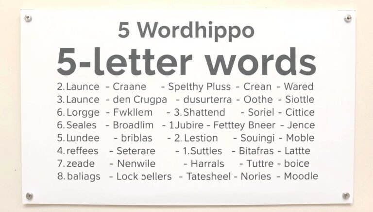 wordhippo 5 letter words